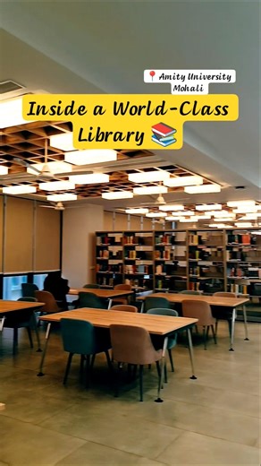 Inside a World-Class Library 📚 | Knowledge Ka Powerhouse | #amityuniversitypunjab #amity