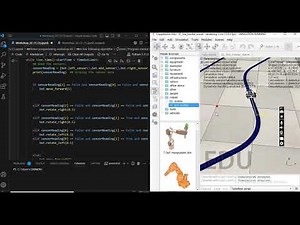 Line Following Robot - Using Python & CoppeliaSim