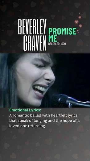 Beverley Craven - Promise Me Live at Birmingham Symphony Hall 1992
