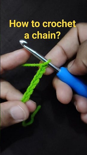 ✨How to Crochet a Foundation Chain ? 🧶 Beginners Friendly Tutorial #shorts #crochet #explore