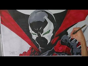 Speed Sketching Spawn - Marvel Comic