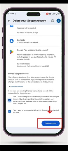 Google Account Delete Kaise Kare / Email I'd Delete Kaise Kare | Gmail I'd Delete Kaise Kare #shorts