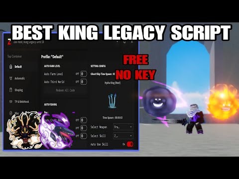 [UPD 10] KING LEGACY Script GUI | AUTO FARM DUPE FRUIT DUNGEON SEA KING *NO KEY*