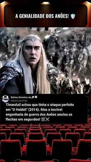 Os elfos subestimaram os anões🛡️#OHobbit #SenhorDosAneis #cinema #filmes