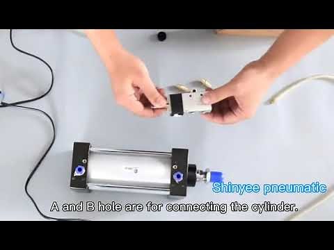 How to install a 4V210-08 pneumatic solenoid valve?