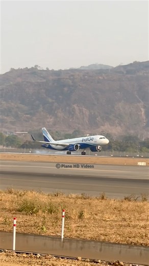 Indigo A320 Landing in style | #indigo #aviation #airport #airlines #landing #runway #a320 #airbus