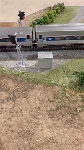 Amtrak N Scale Passenger Train #shorts #railfan #nscale #train #modeltrains #amtrak #railroad