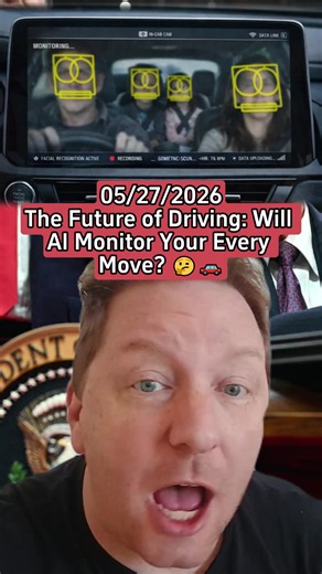 The Future of Driving: Will AI Monitor Your Every Move? 🤔🚗 #CarTech #AIFuture #DrivingSafety #technews #awareness #tiktok #foryou #fypシ #fyp