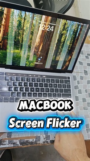 MacLap IT Care - Laptop MacBook Repair Experts on Instagram: "MacBook Screen Flicker Solution 100% @maclapitcare | MacBook Display Problem . . . MacBook screen flickering is a common display issue that can appear as blinking, flashing lines, unstable brightness, pink or white screen, or intermittent display loss. At Maclap IT Care, we provide a proper diagnosis and permanent solution instead of temporary fixes. Screen flicker problems may occur due to display panel faults, flex cable issues, bac