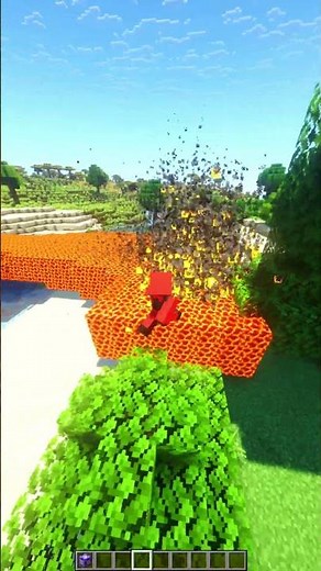 Volcano Blast🔥 Minecraft Commands 💀pt.38 #minecraft #shorts