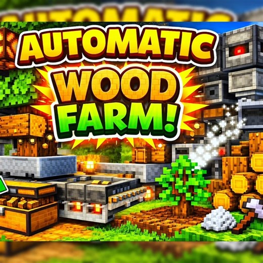 Automatic Wood Farm| Minecraft Ep-53 #minecraft #shorts