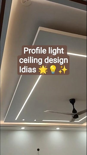 Profile Light Ceiling Design for Living Room & Bedroom | Modern Home Inspiration #profilelight