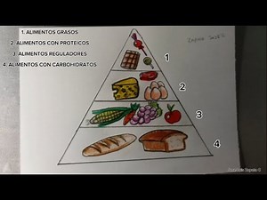 Food Pyramid Drawing | Balanced Diet Food Pyramid Drawing (Read description)