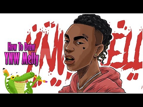 How to draw YNW Melly step by step