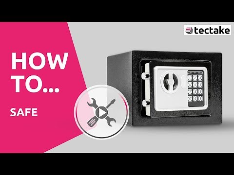 Funktionsanleitung Elektronischer Safe Tresor mit Schlüssel inkl. Batterien | tectake