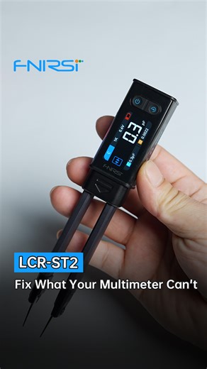 FNIRSI LCR-ST2 Dual-Mode Smart Tweezer LCR Meter with Kelvin Clips | Find Hidden Circuit Faults Fast Troubleshooting SMD or through-hole parts and your multimeter still can’t find the fault? Meet the FNIRSI LCR-ST2 100kHz LCR ESR Meter Tweezer — your new all-in-one solution. 🔗 Product Link: 🌐 Office: https://fnirsi.top/4pEJgNY 10% OFF! 🔥 code: ST2TEN ✅️ Measures inductance, resistance, capacitance, diodes, continuity & voltage ✅️ Auto sort good/bad comparison for fast diagnostics ✅️ Primary &