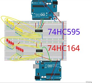 Shift Registers Types: 74HC595 & 74HC164