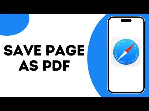 How To Save Webpages As PDF in Safari ?
