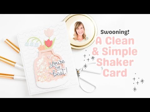I'm Obsessed with Shaker Cards! | A Clean & Simple Shaker Card!