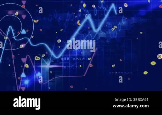 Animation of fruit icons over world map. global business and digital interface concept digitally generated video Stock Video Footage - Alamy