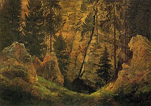 Felsental (Das Grab des Arminius) | Caspar David Friedrich | Gemälde-Reproduktion