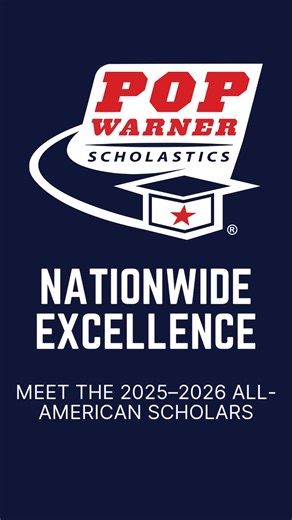 The 2025–2026 Pop Warner All-American Scholars have earned national recognition through dedication in the classroom, leadership in their communities, and commitment to excellence. With a minimum 96% GPA required, this honor represents one of the highest academic achievements in youth sports. View the full list of scholars Celebrate them during All-American Scholar Weekend Link here: https://www.popwarner.com/Default.aspx?tabid=2767609 | Pop Warner National Cheer & Dance