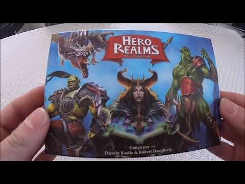 HERO REALMS - Comment jouer une partie avec règle du jeu en vidéo.