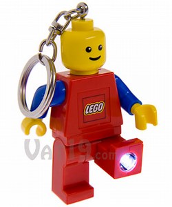 LEGO® Key Light Keychain: Official LEGO man with flashlight