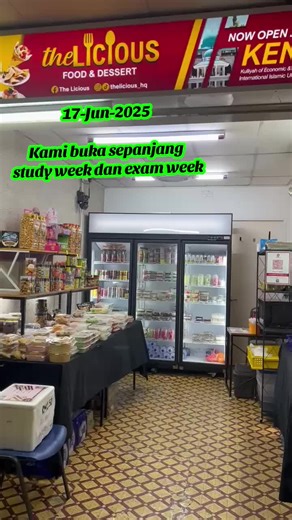 Kami buka sepanjang study week dan exam week. #TheLicious #IIUM