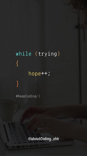 Trying matters. . . 🥀 #coding #foryou #hope