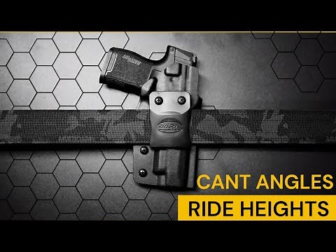 Ride Heights & Cant Angles for Inside Waistband Holsters | Dara Holsters