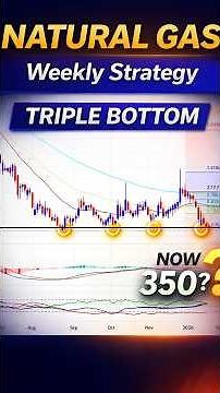 Natural Gas Weekly Strategy | Triple Bottom Pattern | Now 350?