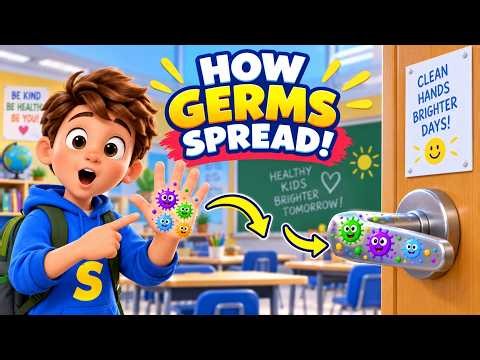 How Germs Spread (And How to Stop Them) | 3D Animated Science for Kids