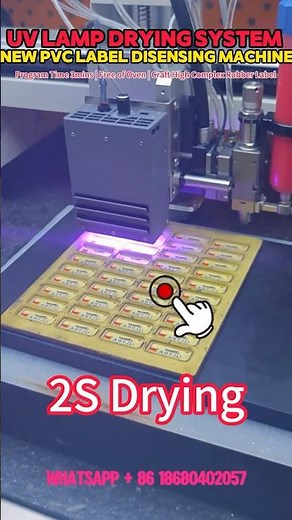 Amazing Process Of UV Lamp on New 8 Colors PVC Label Machine Making Premium Soft Rubber Patches
