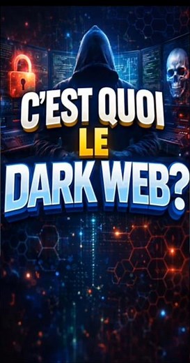 🌐 C’est Quoi Le Dark Web ? Explication Simple #DarkWeb #Internet #Technologie #Informatique #shorts