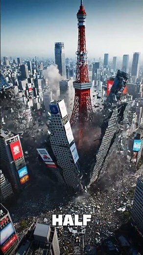 Tokyo's Mega Earthquake Will Look Like THIS 😱#Shorts #Tokyo #Earthquake #WhatIf