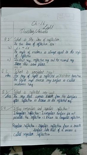 Class 8th SCIENCE CH-16(LIGHT) Extra question answers