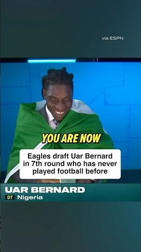 Bernard came from the International Player Pathway program that produced Eagles OT Jordan Mailata