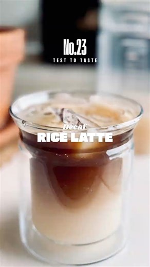 No.23 I Decaf Rice Latte | Gentle, caffeine-free latte with rice milk