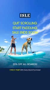 1.3K views | 20% off all boards and Free E-Pump with purchase of an inflatable. | ISLE | Facebook