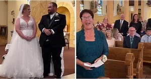 Bride and groom had no idea about the epic flash mob that was about to happen