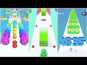 2048 Merge Race | Jelly Run vs Balls 2048 vs Number Run – Record 128G vs 2018 vs 4.8K