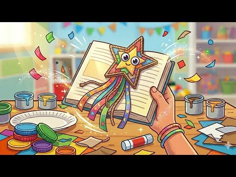 MARCAPÁGINAS ARTESANAL para niños 🎨📖 | Manualidades Fáciles y Divertidas