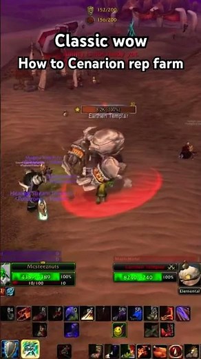 Friendly Experience Farming Cenarion Rep #classicwow
