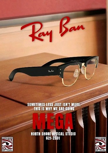 Sometimes bigger is better! North Shore Optical Studio carries the Ray Ban MEGA Eyewear and Sunglasses collections, including this beautiful Ray Ban Mega Clubmaster. North Shore Optical Studio! Special orders are welcome. All Original, All Authentic Ray Ban styles from the factory! The best prices and manufacturers warranties. Make sure you are buying original Ray Ban from an authorized Ray Ban dealer. #rayban #clubmaster #mega #italy #usa #Trinidad #bigger #better #eyewear #sunglasses #original