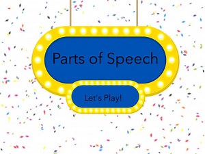 Parts Of Speech 2nd Grade