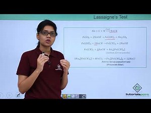Class 11th – Qualitative Analysis - Test for Nitrogen | Organic Chemistry | Tutorials Point