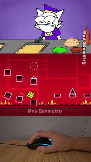 Wenda works at McDonald's Funny animation x Game #sprunki #funny #geometrydash