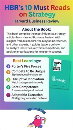 HBR’s 10 Must Reads on Strategy – Harvard Business Review #booksummary #bookreview #books