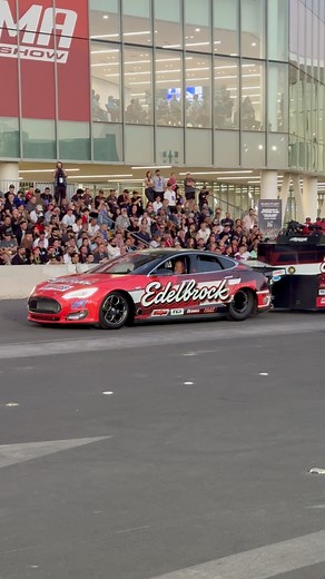 Tesla Model S powered by a 1,800 horsepower twin turbo 568ci big block rolling out of The 2025 SEMA Show #sickcarsandtrucks #fblifestyle #sema | SICK Cars and Trucks